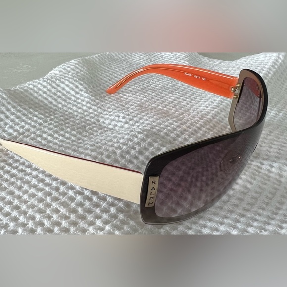 Ralph Lauren Vintage 1990’s Cream/Orange Frame Gradient Lense Women’s Sunglasses - Picture 15 of 16